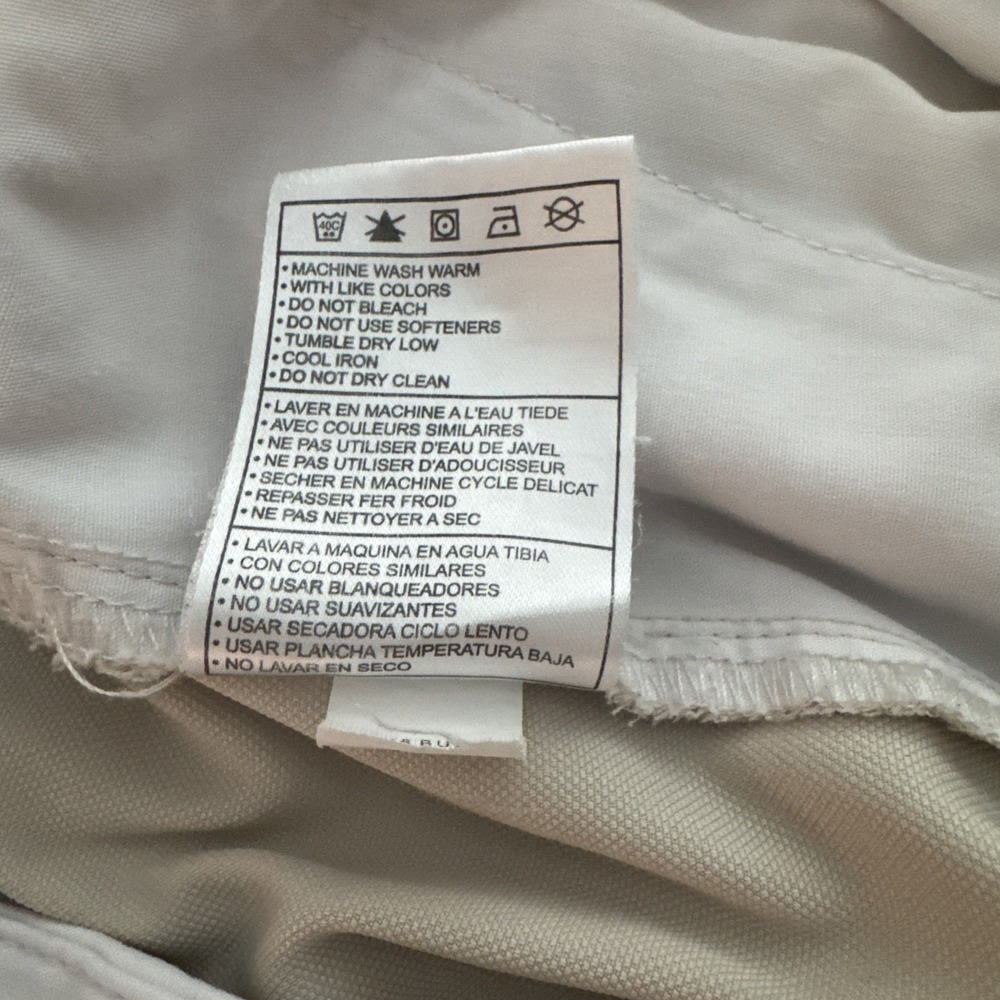 Nike Men's 38x30 (Fit 38x29.5) Beige Pleated Chino Golf Pants Cuffed - Picture 11 of 13